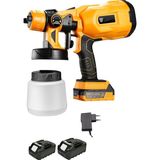 Dynamic Max F6200 Çift Akülü Boya Tabancası Çift Akülü Sprey Boya Püskürtme Makinesi Şarjlı Kablosuz