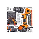 DYNAMİC MAX German Technology 88Vf Şarjlı Darbeli Matkap Vidalama Çift Akülü 24 Parça Bakır Sargı
