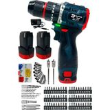 Dynamic Tech Kömürsüz Darbeli Şarjlı Matkap Lion Armut Batarya Metal Şanzıman Çift Akülü Vidalama Full Setli