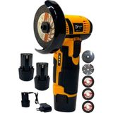 Dynamic Tech Mini Akülü Açılı Taşlama Demir Kesme Makinesi 75 mm Spiral