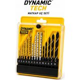 Dynamic Tech Profesyonel 16 Parça Matkap Uç Seti Hss Elmas Ahşap Uç Seti Metal Beton Tuğla Ahşap Uyumlu