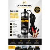 DynamicTech 24 Volt Mazot Ve Su Zeytin Yağı Vs Sıvı Aktarma Pompası Dalgıç Pompa 60 Watt 51 mm
