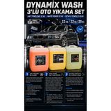 dynamix wash 3'LÜ OTO YIKAMA SET(Jant Temizleme 22 KG, Whıte Power Köpük 22 KG, Detay 20 KG)