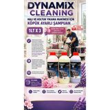 Dynamix Wash Halı ve Koltuk Yıkama Makinesi Şampuanı 3'lü Şakayık, Lavanta, Japon Kiraz/sakura Çiçeği 1kg x 3 kg