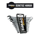 Dynamo 12 Parça Kombine Anahtar Seti – Krom Vanadyum Çelik