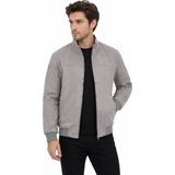 Dynamo BGL-ST05333 Açık Gri Erkek Regular Fit Mevsimlik Hakim Yaka Süet Spor Mont