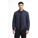 Dynamo BGL-ST05333 Lacivert Erkek Regular Fit Mevsimlik Hakim Yaka Süet Spor Mont