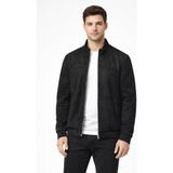 Dynamo BGL-ST05333 Siyah Erkek Regular Fit Mevsimlik Hakim Yaka Süet Spor Mont