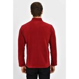 Dynamo Erkek Bordo Fermuarlı Cepli Polar Ceket 6544 - 2XL