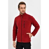 Dynamo Erkek Bordo Fermuarlı Cepli Polar Ceket 6544 - S
