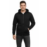 Dynamo Erkek Büyük Beden Kapüşonlu Fermuarlı Sweatshirt 6549 BGL-ST05012