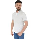 Dynamo Erkek Büyük Beden Polo Yaka Tişört Kagi 2355 BGL-ST02819 - 4XL - Beyaz