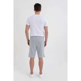 Dynamo Erkek Gri Bermuda Şort Beli Lastikli ve Çift Cepli Tasarım ile Yazlık Rahatlık - XL
