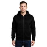 Dynamo Erkek Kapüşonlu Fermuarlı Siyah Sweatshirt BGL-ST04790