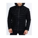 Dynamo Erkek Kapüşonlu Şişme Süet Slim-fit Mont