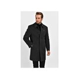 Dynamo Erkek Kaşe Palto Füme Renkli Polyester Karışımlı Uzun Kol Midi Boy - 3XL - Gri