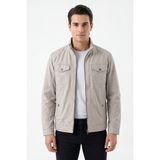 Dynamo Erkek Mevsimlik Kanvas Spor Mont 8007 BGL-ST05336 - Taş - XL