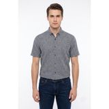 Dynamo Erkek Pamuklu Yazlık Kısa Kol Gömlek 9665 BGL-ST05617 - 2XL - Lacivert