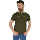 Dynamo Erkek Polo Yaka Tişört Waffle 2369 BGL-ST02792 - Haki