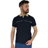 Dynamo Erkek Polo Yaka Tişört Waffle 2369 BGL-ST02792 - Lacivert