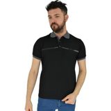 Dynamo Erkek Polo Yaka Tişört Waffle 2369 BGL-ST02792 - Siyah