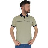 Dynamo Erkek Polo Yaka Tişört Waffle 2369 BGL-ST02792 - Taş