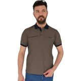 Dynamo Erkek Polo Yaka Tişört Waffle 2369 BGL-ST02792 - Vizon