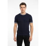 Dynamo Erkek Sıfıryaka Triko Tişört BGL-ST05376 - Lacivert - XL