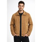 Dynamo Erkek Siyah Regular Fit Mevsimlik Süet Spor Mont BGL-ST05013 - Camel - 3XL