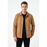 Dynamo Erkek Siyah Regular Fit Mevsimlik Süet Spor Mont BGL-ST05436 - Camel