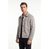 Dynamo Erkek Siyah Regular Fit Mevsimlik Süet Spor Mont BGL-ST05437 - Gri