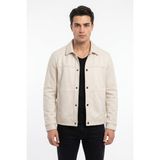 Dynamo Erkek Siyah Regular Fit Mevsimlik Süet Spor Mont BGL-ST05437 - Taş
