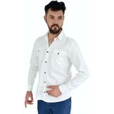 Dynamo Erkek Spor Gömlek Silim Fit 9821 BGL-ST02720 - Beyaz