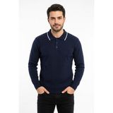 Dynamo Erkek Spor Polo Yaka Mevsimlik Kazak BGL-ST05364 - Lacivert