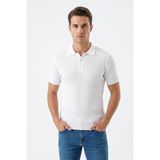 Dynamo Erkek Spor Polo Yaka Triko Tişört BGL-ST05370 - Beyaz