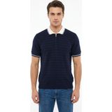 Dynamo Erkek Spor Polo Yaka Triko Tişört BGL-ST05372 - Lacivert