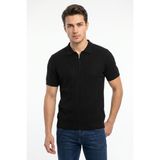 Dynamo Erkek Spor Polo Yaka Triko Tişört BGL-ST05373 - Siyah