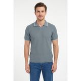 Dynamo Erkek Spor Polo Yaka Triko Tişört BGL-ST05374 - Mavi