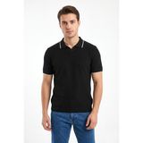 Dynamo Erkek Spor Polo Yaka Triko Tişört BGL-ST05374 - Siyah