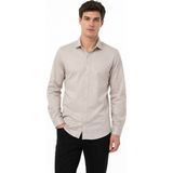 Dynamo Erkek Spor Silim Fit Likralı Pamuklu Yazlık Gömlek BGL-ST05381 - Taş