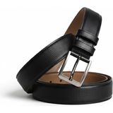 Dynamo Erkek Suni Deri Kemer Kanvas Pantolon Için BGL-ST05165 - 105 cm - Siyah