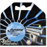 Dynamo Erkek Üç Bıçaklı 4 Adet Yedek Kartuş