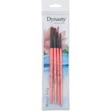 Dynasty : Water Lily 7700 Serisi : Sentetik Sulu Boya Fırça Seti 7 : 4' Lü
