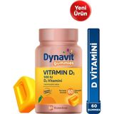 Dynavit Gummies Vitamin D3 60 Çiğnenebilir Form - Aile Boyu Kullanım – D Vitamini – Kas & Kemik & Bağışıklık - Portakal