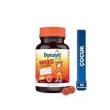 Dynavit Kids Immukid Gummies 60 Çiğnenebilir – Çocuklar için C&D Vitamini, Kara Mürver - Bağışıklık&Enerji