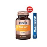 Dynavit Mag Day 30 Tablet Magnezyum Sitrat &Malat, Gotu Kola, Ginkgo Biloba, B6 Vit -Sabah/ Gündüz Magnezyum