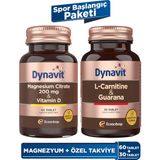 Dynavit Magnesium Citrate 200 Mg & L-Carnitine Guarana - Spor Paketi - Aromasız
