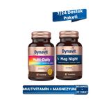 Dynavit MultiDaily 30 Kapsül & Mag Night 30 Tablet - Multivitamin, Akşam/Gece Magnezyumu - 7/24 Destek Paket