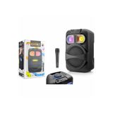 Dynego Bluetooth Hoparlör Mikrofonlu Karaoke Seti Portatif 20W 8 inç RGB Işıklı TWS Speaker