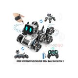 Dynego Oyuncak Robot Bilekten Kontrol 8 Teker Buharlı Şarjlı Köpek Robot Araba Müzikli ve Led Işık Kumandalı Robot